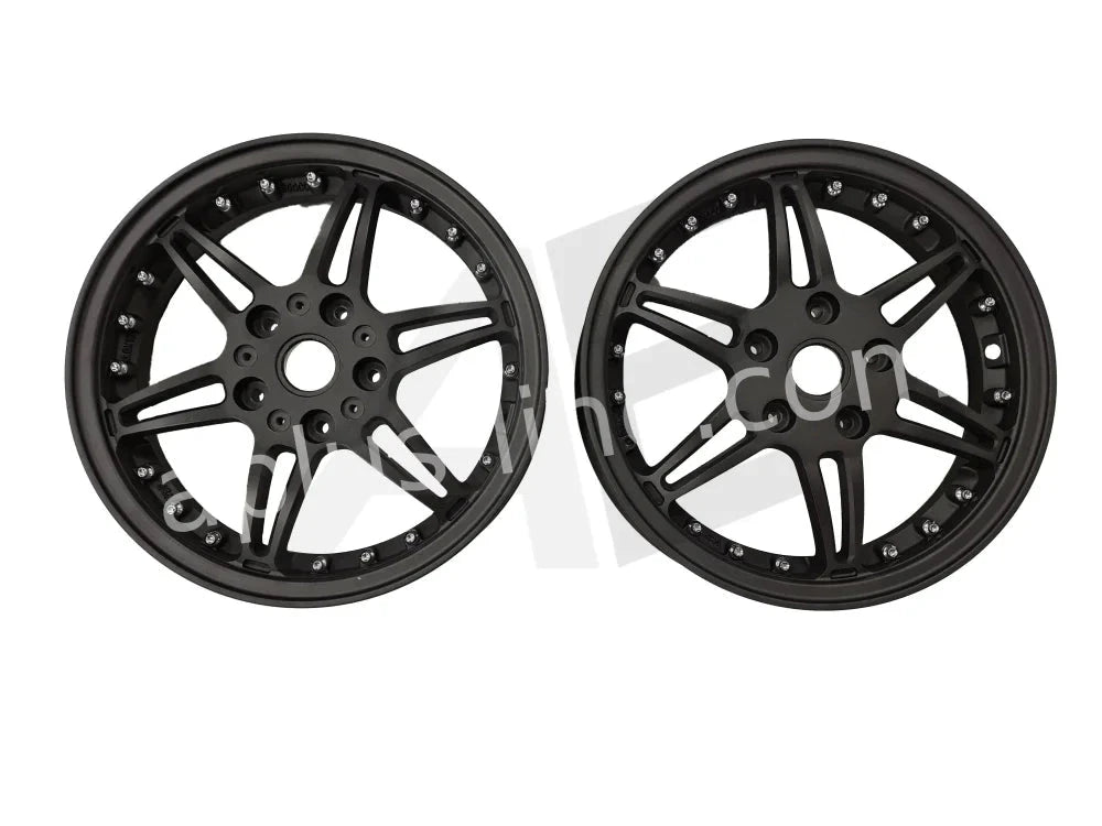 Velgen Set 12'' Aplus (Voor + Achter) Passend Op Vespa Gts Matt Black Edition Sport AE-trading