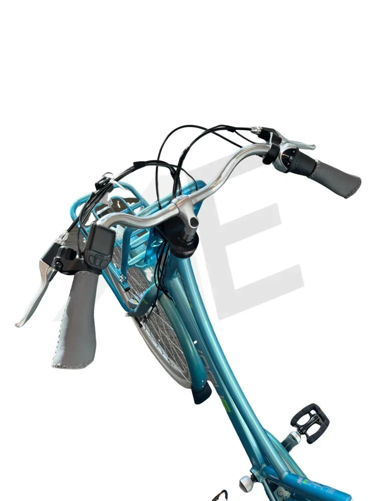 Vogue Elite 3 Elektrische Fiets 7 Versnellingen 50Cm 13Ah Rollerbrake E-Bike - Mint Blue Vogue