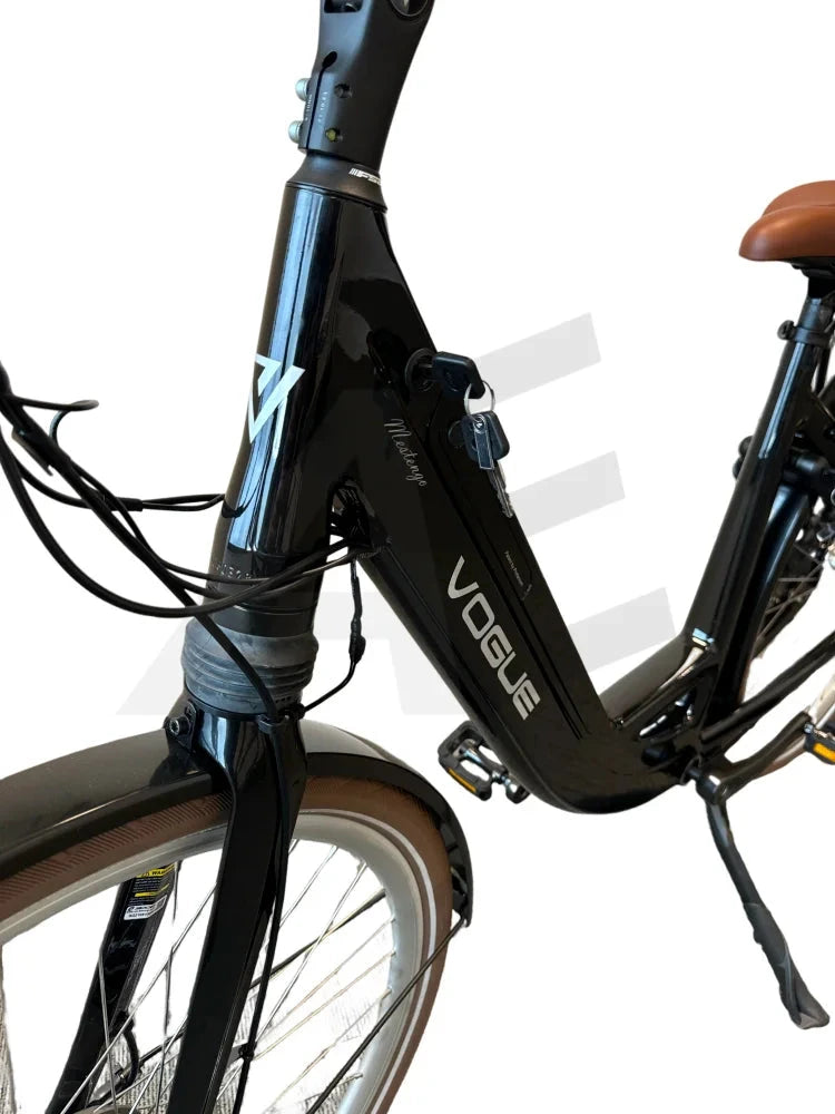 Vogue Mestengo 50Cm E-Bike Hydraulische Remmen Met Middenmotor - Glans Zwart Vogue E-Bike