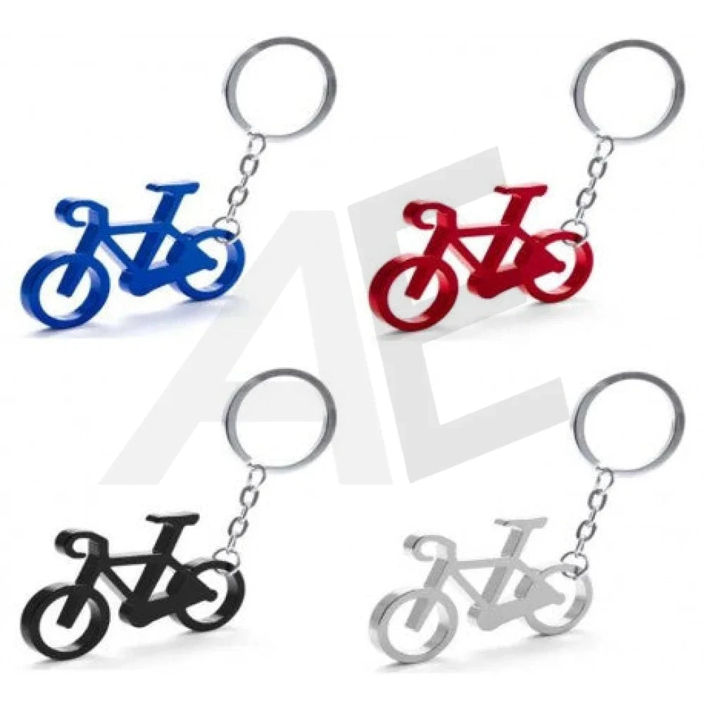 Sleutelhanger Fiets Aluminium. Sorti Kleur