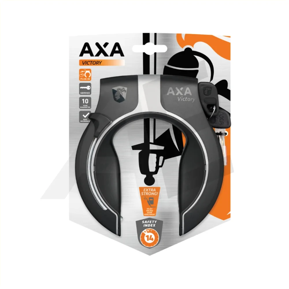 Axa Victory Zwart/Grijs. (Hangverpakking). Beveiligingsniveau 14