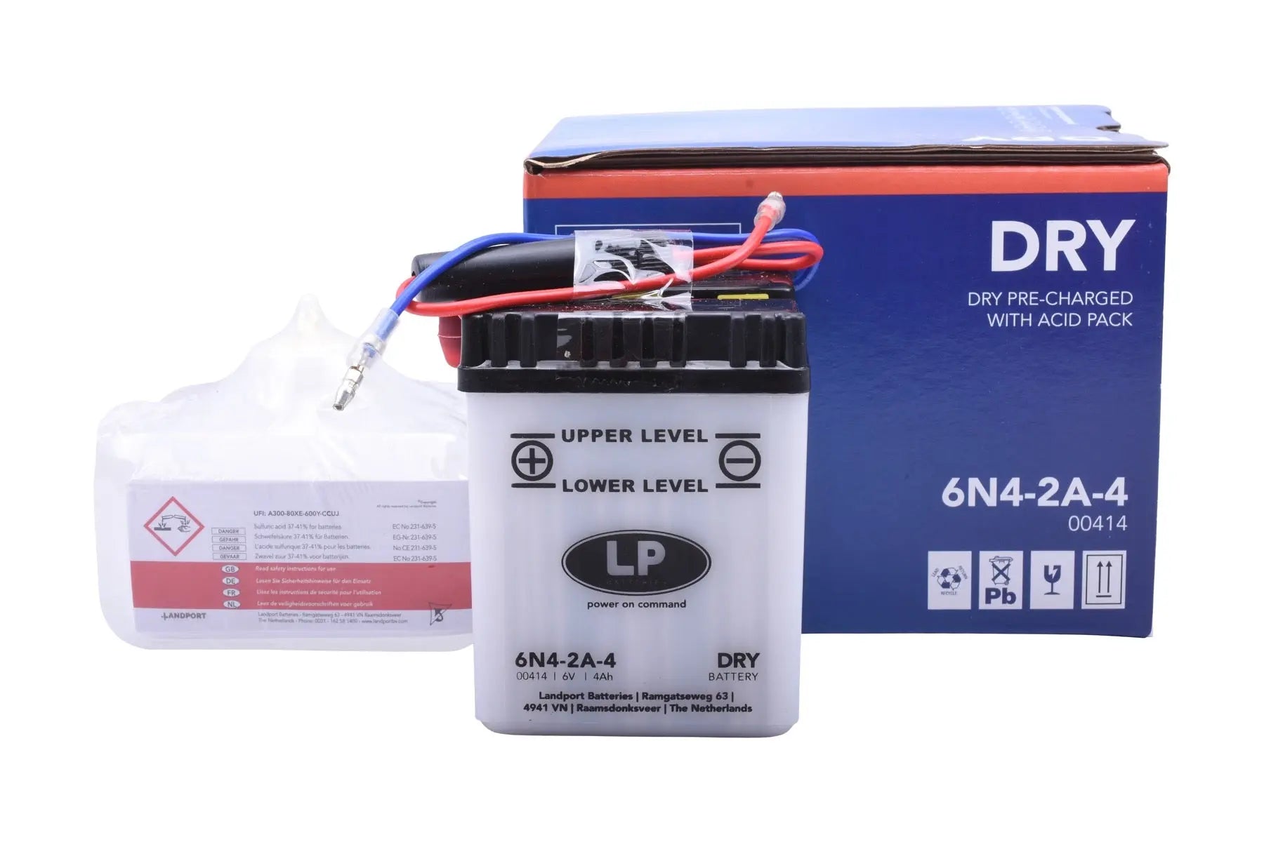 Accu Landport 6N4-2A DRY (6V/4A) - AE-trading