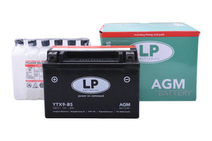 Accu Landport YTX9-BS AGM (12V/8A) - AE-trading