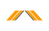 Stickerset CVS Racing Sixties Oranje / Antraciet | Vespa Sprint AE-trading