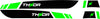 Stickerset CVS THNDR Wit / Zwart / Fluor Groen | Vespa Sprint AE-trading