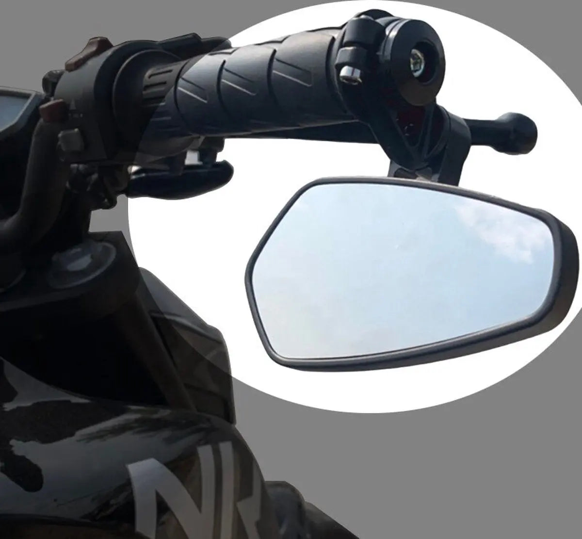Observeer tarwe Publiciteit Bar end spiegels Universeel zwart scooter motor spiegelset - stuurspiegels  – AE-trading