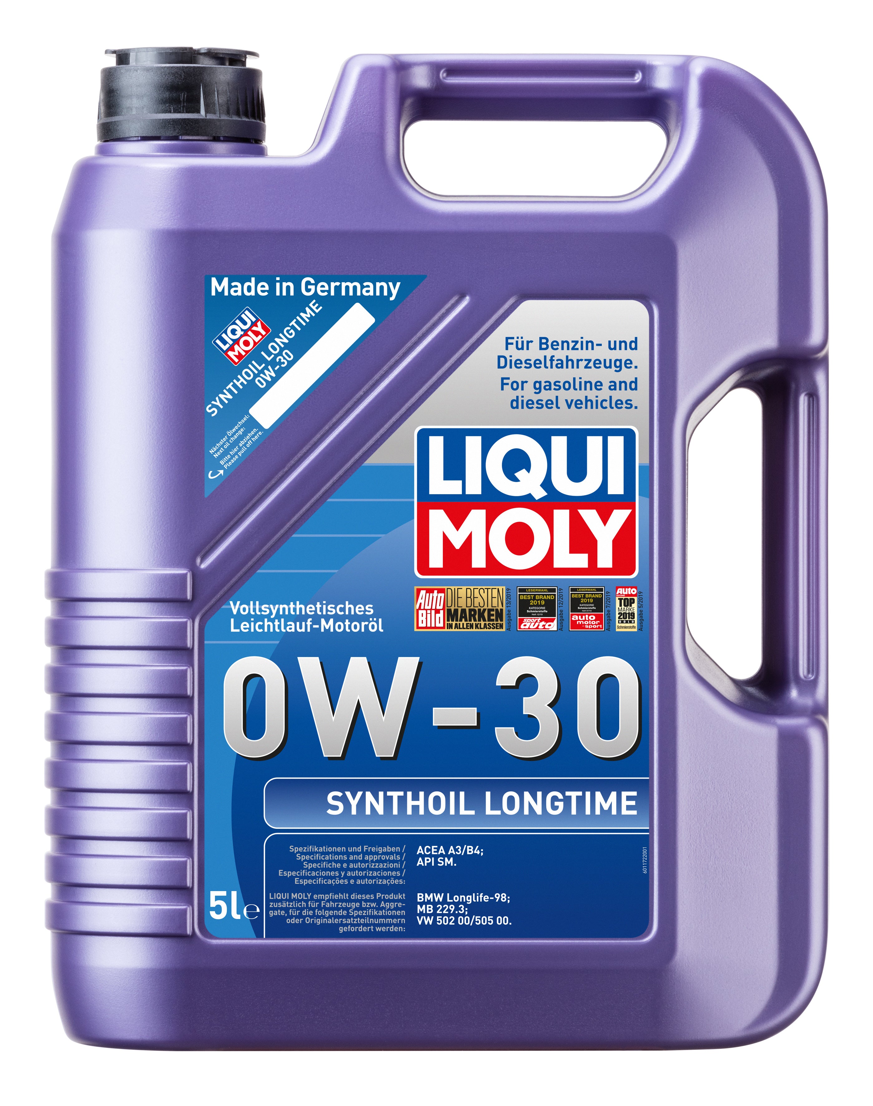 Motorolie Liqui Moly 4T 0W-30 (5L) AE-trading