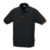 Polo-shirt Beta Zwart / Oranje M AE-trading