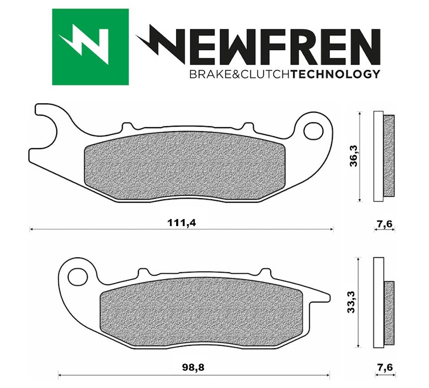 Remblokset Newfren FD0444 AE-trading