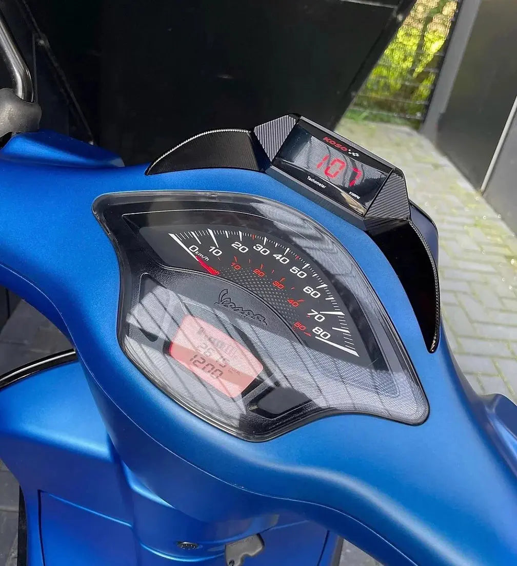 Koso toerenteller met houder Vespa Sprint