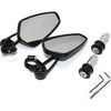 Anroc bar-end spiegels zwart — scooter & motor (set) - AE-trading