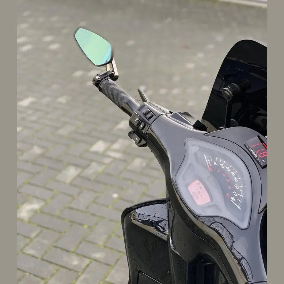 Anroc bar-end spiegels zwart — scooter & motor (set) - AE-trading