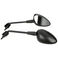 Anroc spiegelset Vespa Sprint — lang, mat zwart - AE-trading