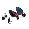 Bar end spiegels rood scooter motor - Anroc - AE-trading