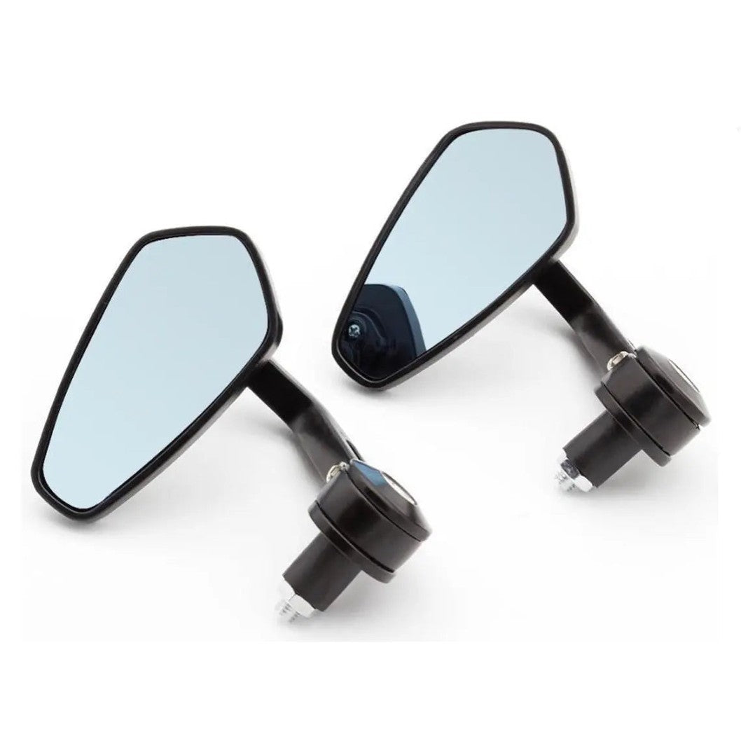 Bar end spiegels voor scooters & motoren zwart verlengd model - A-Extended® - AE-trading