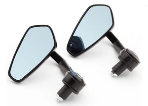 Bar end spiegels voor scooters & motoren zwart verlengd model - A-Extended® - AE-trading