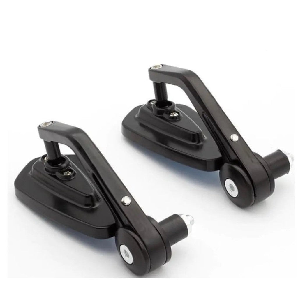 Bar end spiegels voor scooters & motoren zwart verlengd model - A-Extended® - AE-trading