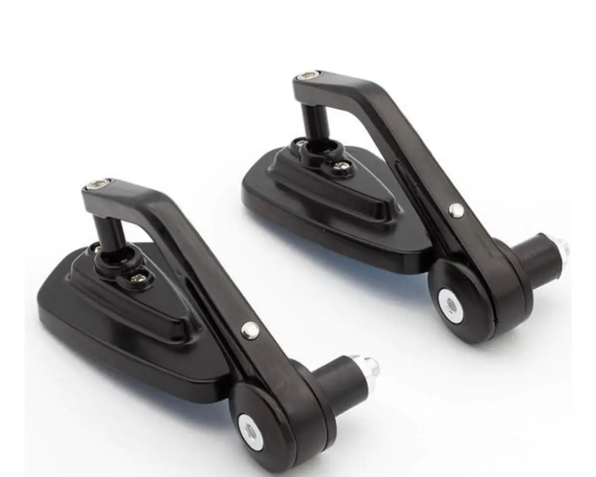 Bar end spiegels voor scooters & motoren zwart verlengd model - A-Extended® - AE-trading