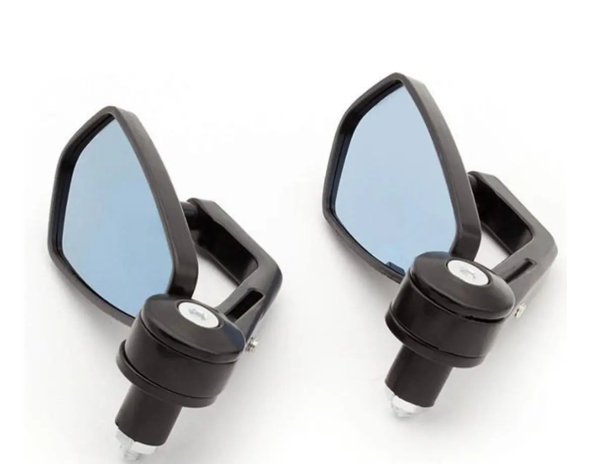 Bar end spiegels voor scooters & motoren zwart verlengd model - A-Extended® - AE-trading