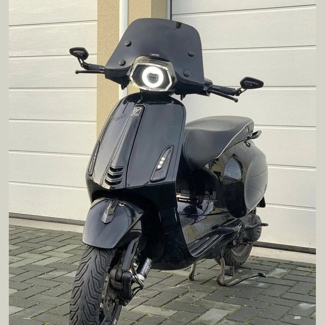 Bar end spiegels zwart scooter motor - Anroc - AE-trading
