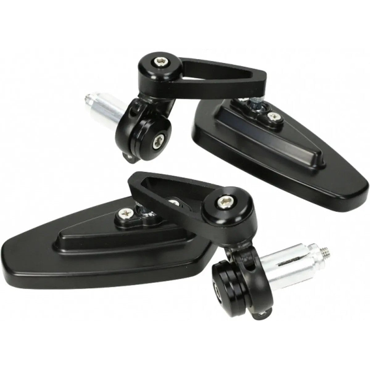 Bar end spiegels zwart scooter motor - Anroc - AE-trading