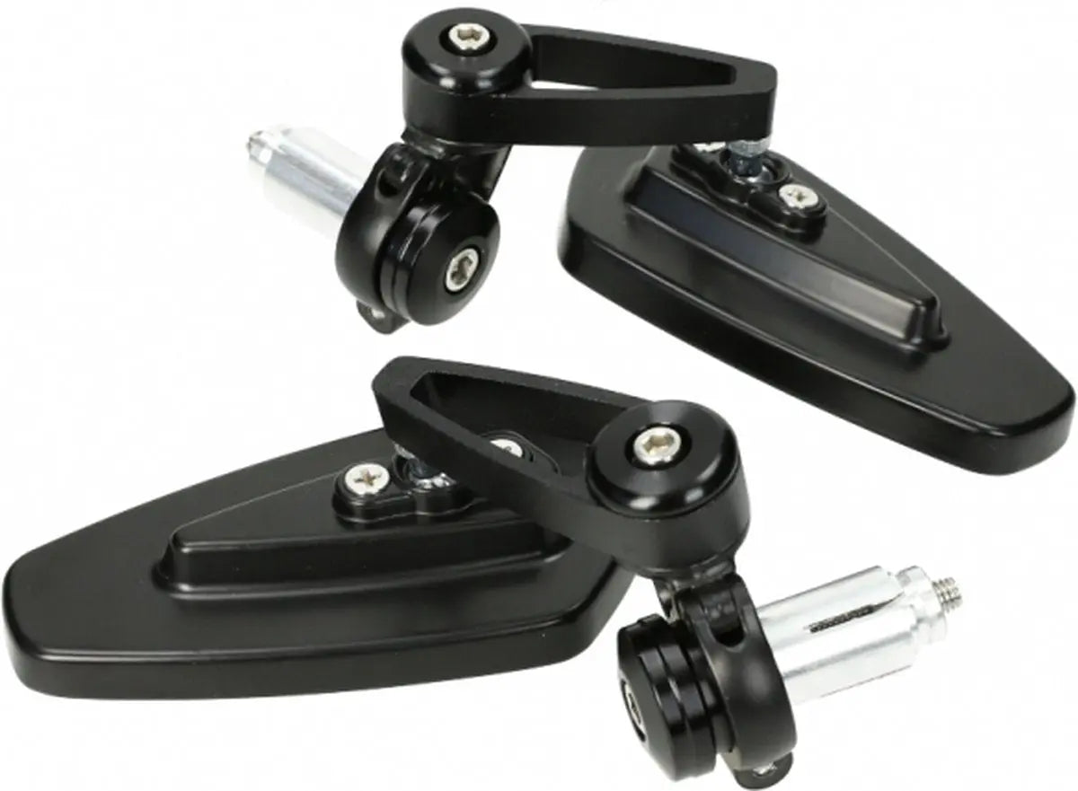 Bar end spiegels zwart scooter motor - Anroc - AE-trading