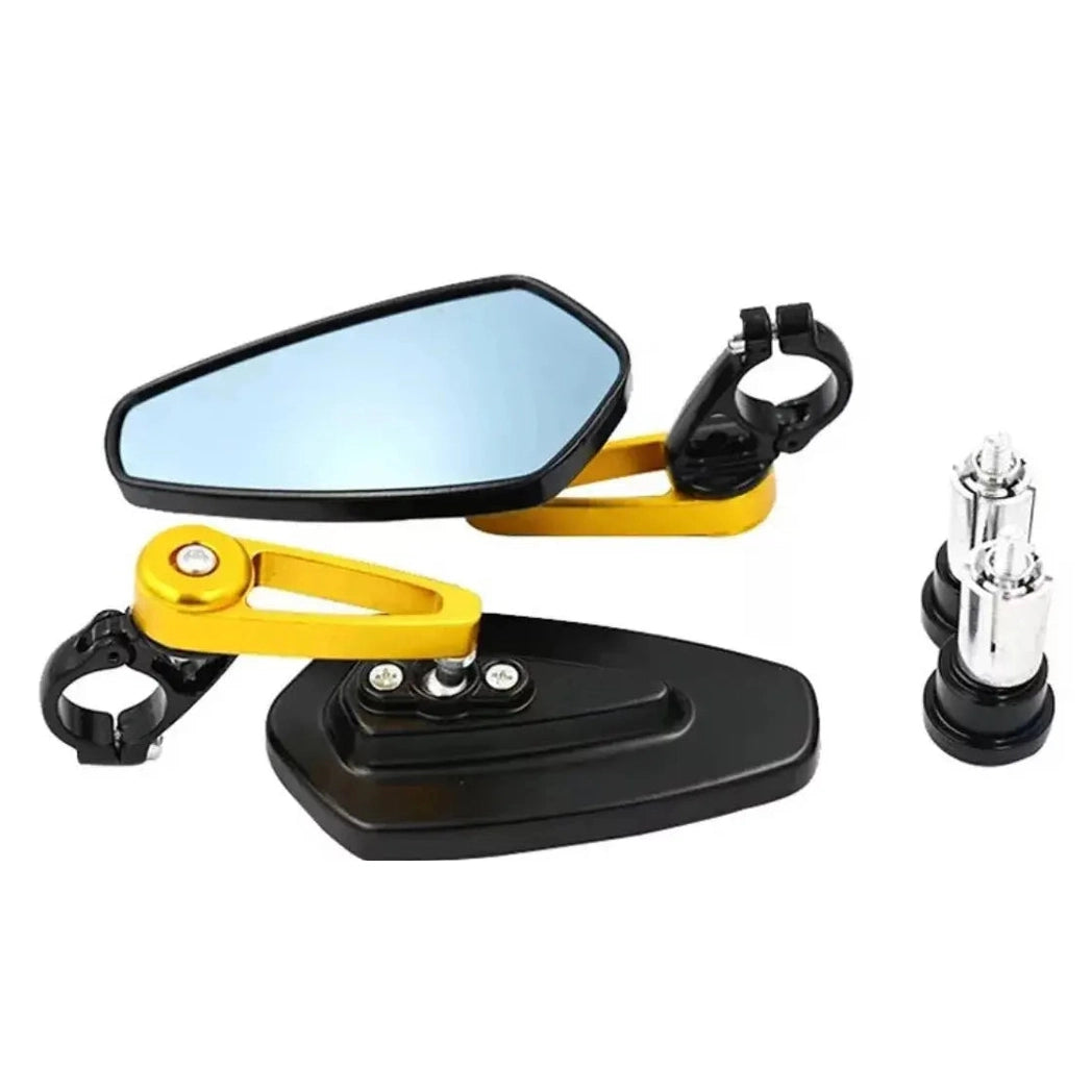Bar end spiegelset Universeel GOLD-edition - AE-trading