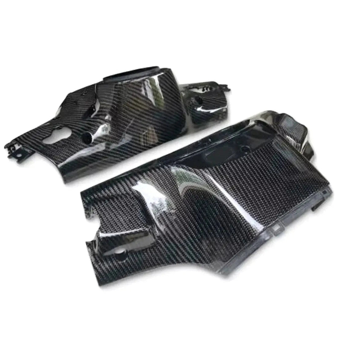 Carbon Fiber stuurkappen boven + onder Vespa Sprint