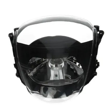 Koplamp / tellerglas Piaggio Zip model COMPLEET + Reflector + Fitting met E-keur