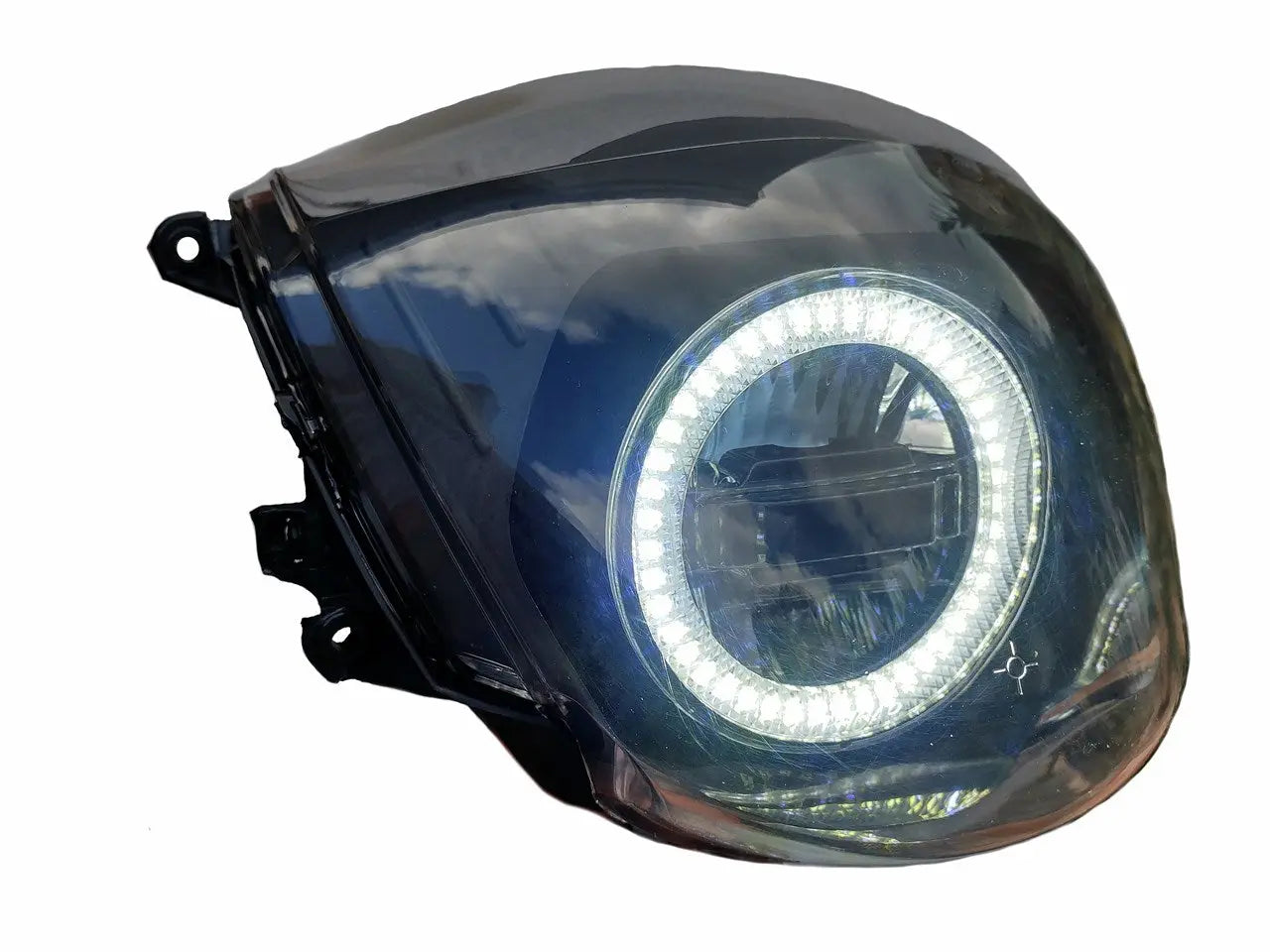 Led Angel Eye Piaggio Zip in koplamp unit - AE-trading
