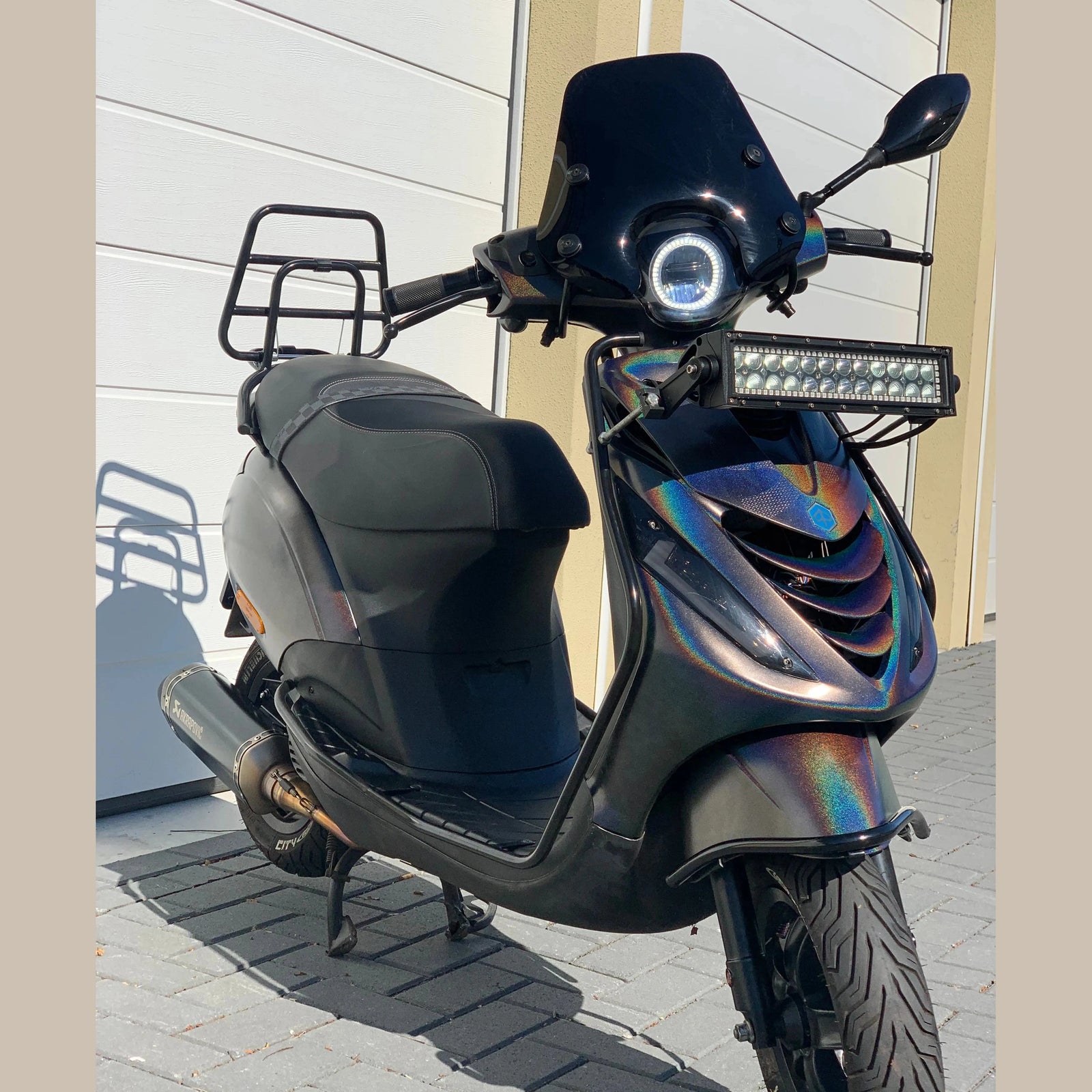 Led Angel Eye Piaggio Zip in koplamp unit - AE-trading