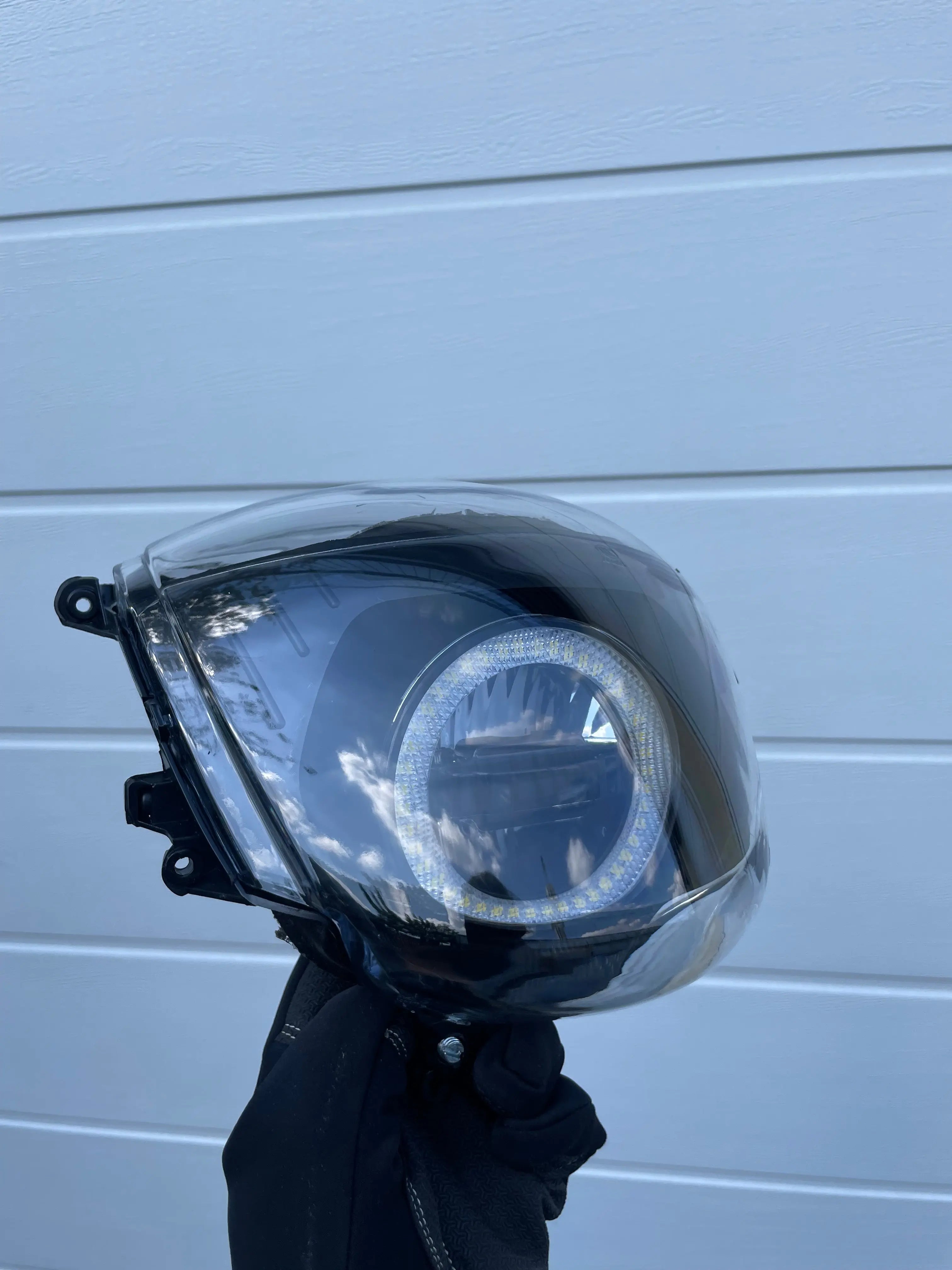 Led Angel Eye Piaggio Zip in koplamp unit - AE-trading