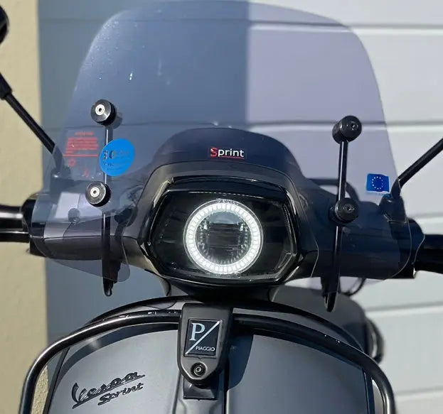 Led Angel Eye Vespa Sprint in koplamp unit - AE-trading