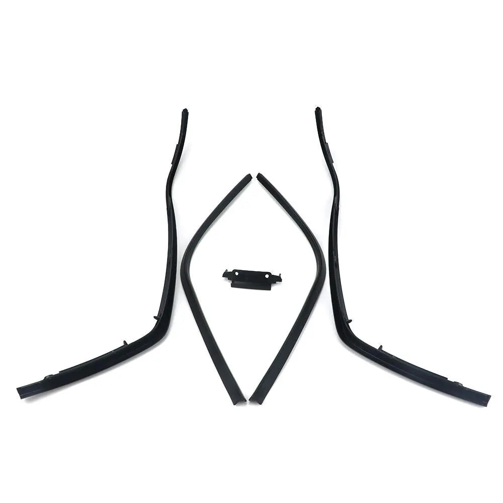 Sierlijst set Vespa Sprint & Primavera zwart beenschild + treeplank - AE-trading