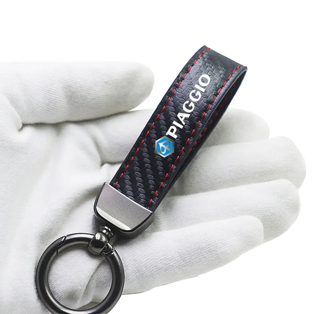 Sleutelhanger carbon fiber voor Piaggio scooters en motoren - AE-trading