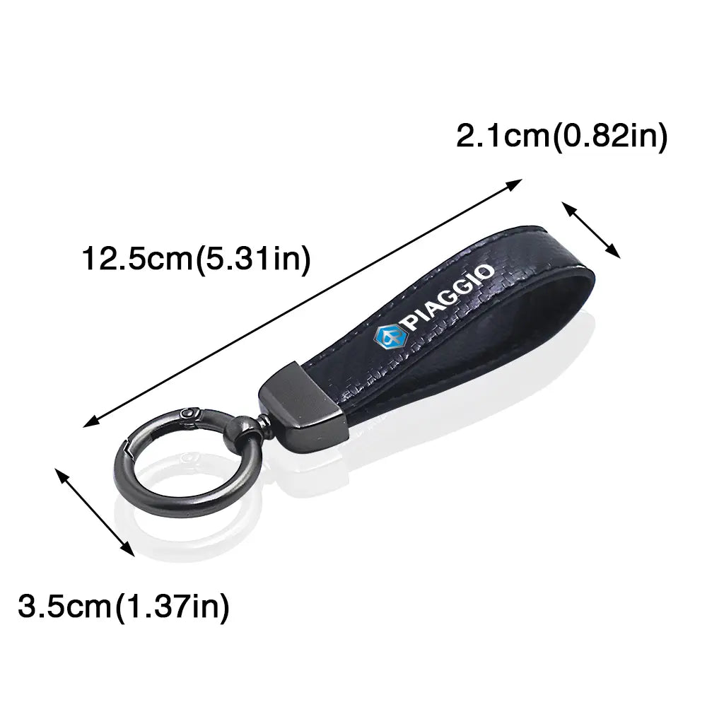 Sleutelhanger carbon fiber voor Piaggio scooters en motoren - AE-trading