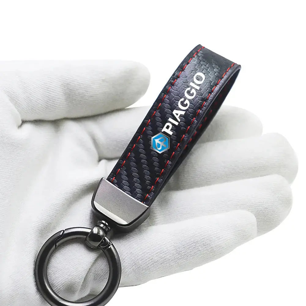 Sleutelhanger carbon fiber voor Piaggio scooters en motoren - AE-trading