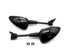 Spiegels Vespa Sprint glans zwart kort spiegelset - Anroc - AE-trading