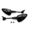 Spiegels Vespa Sprint glans zwart kort spiegelset - Anroc - AE-trading