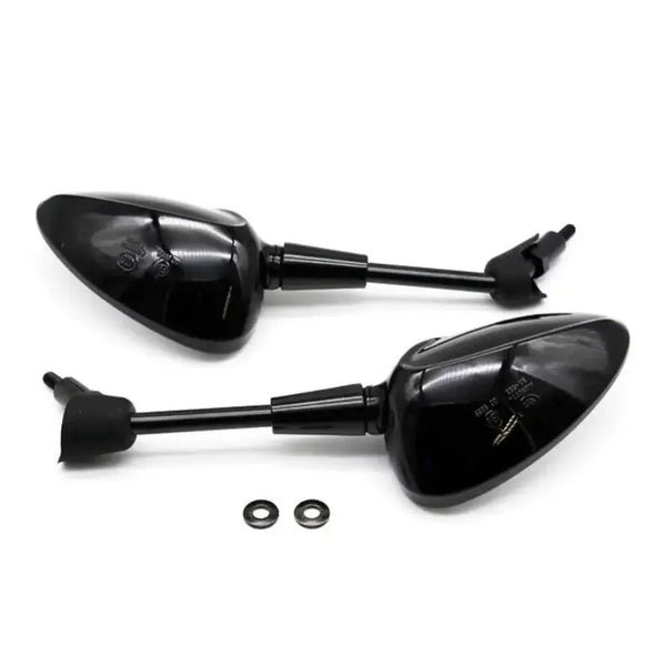 Anroc spiegelset Vespa Sprint — kort, glans zwart - AE-trading