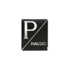 Sticker logo embleem Piaggio zwart Vespa Sprint Primavera scooter voorzijde - AE-trading