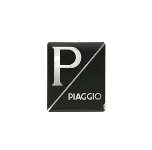 Sticker logo embleem Piaggio zwart Vespa Sprint Primavera scooter voorzijde - AE-trading