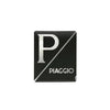 Sticker logo embleem Piaggio zwart Vespa Sprint Primavera scooter voorzijde - AE-trading