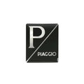 Sticker logo embleem Piaggio zwart Vespa Sprint Primavera scooter voorzijde - AE-trading