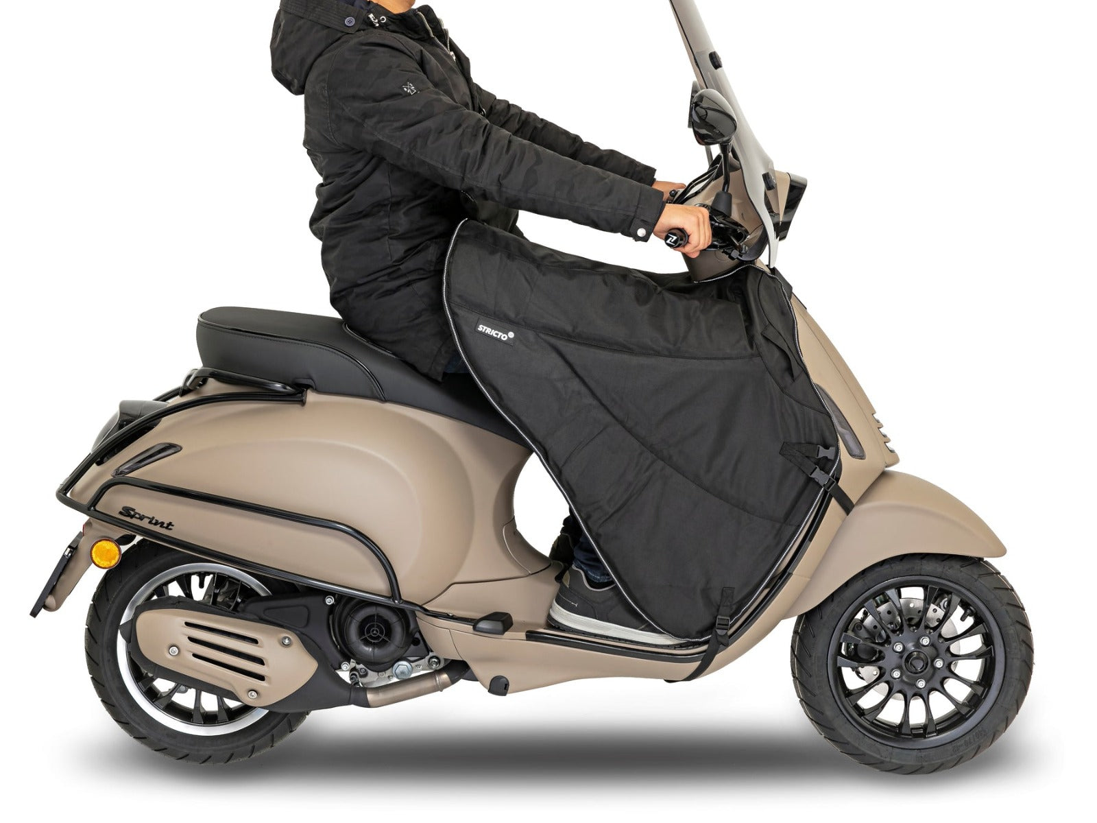 Beenkleed Stricto Premium Zwart | Piaggio / Vespa / China Scooter - AE-trading